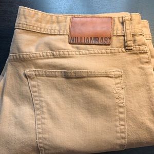William Rast jeans tan 40x30 slim straight cut